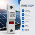 DROSS ZYPV-32X Solar PV Fuse Holder 32A 1000V DC – 10×38mm DIN Rail