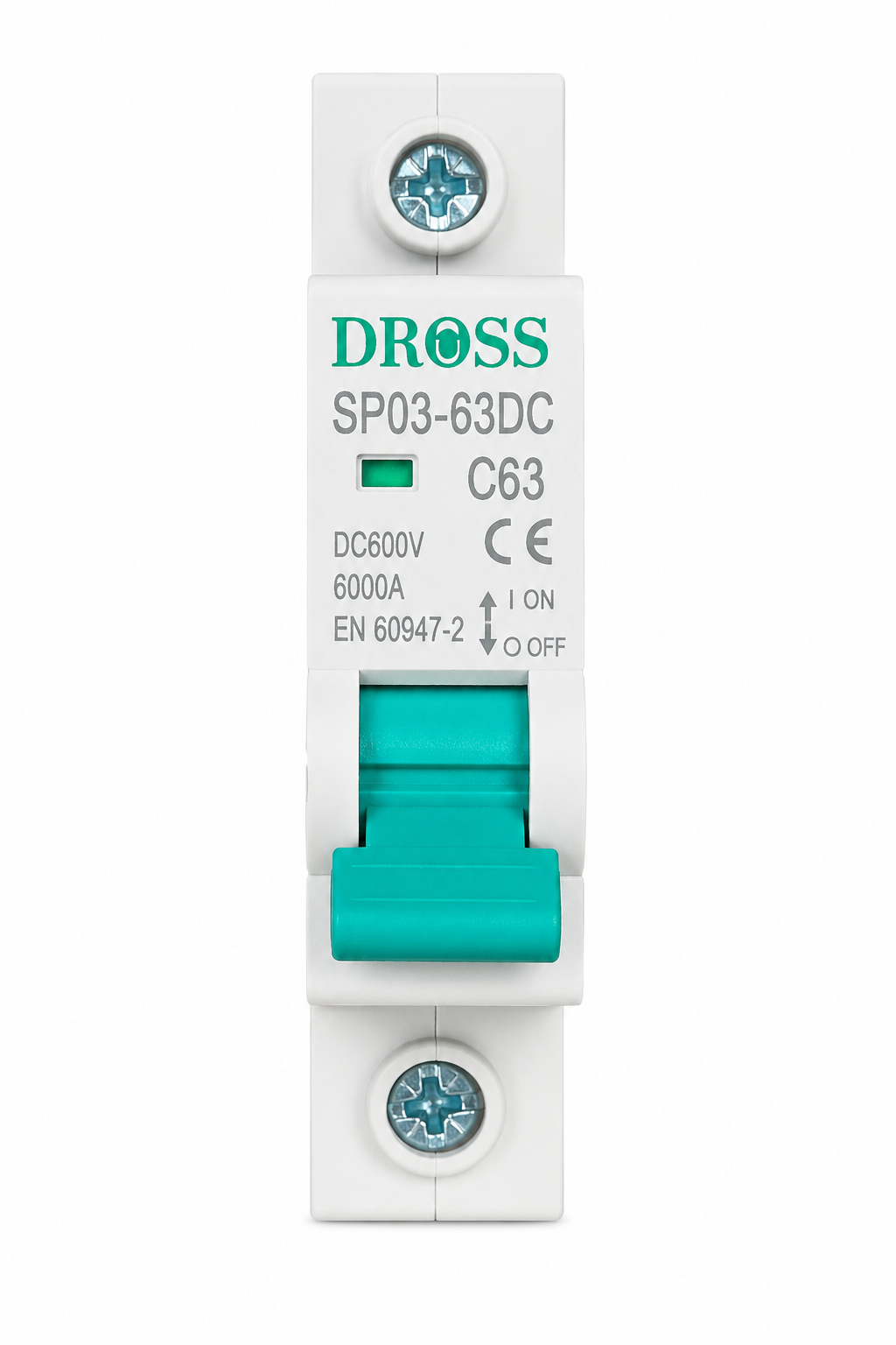 DROSS DC MCB 63A 1 Pole 600V – Solar DC Circuit Breaker