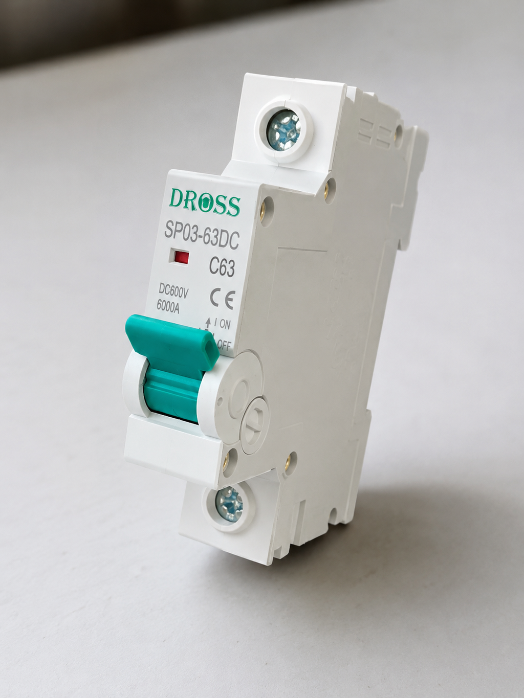 DROSS DC MCB 63A 1 Pole 600V – Solar DC Circuit Breaker