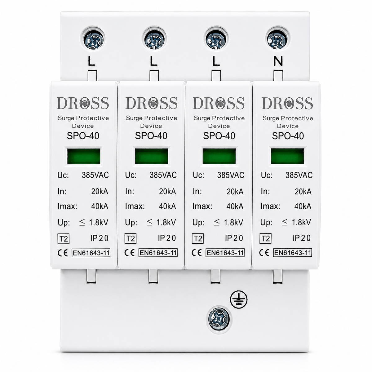 DROSS AC SPD 4 Pole Surge Protective Device
