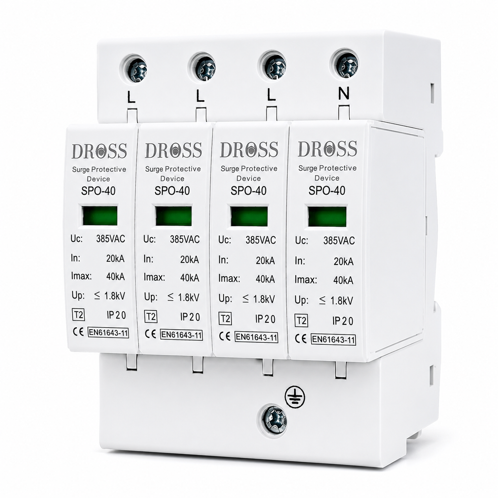 DROSS AC SPD 4 Pole Surge Protective Device