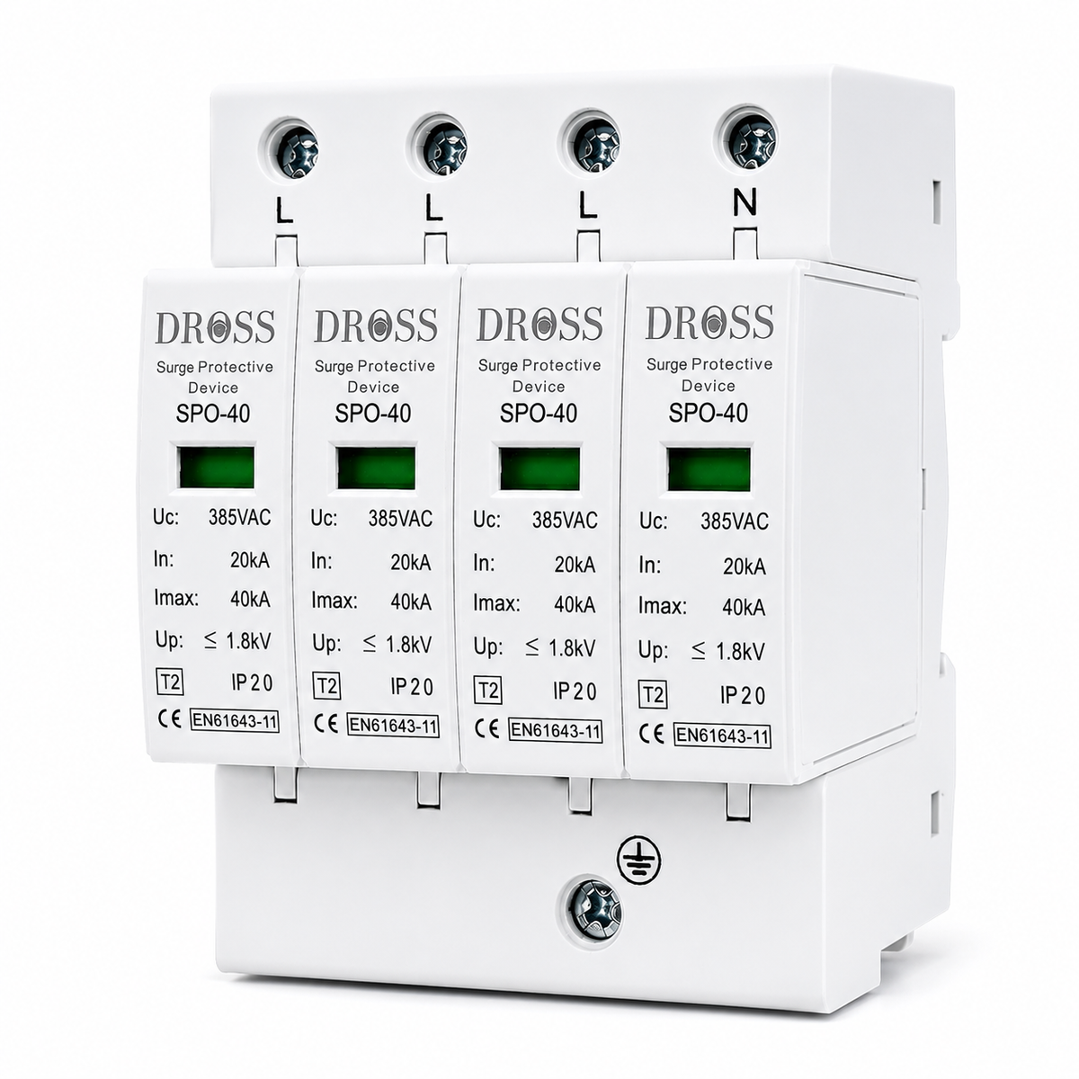 DROSS AC SPD 4 Pole Surge Protective Device