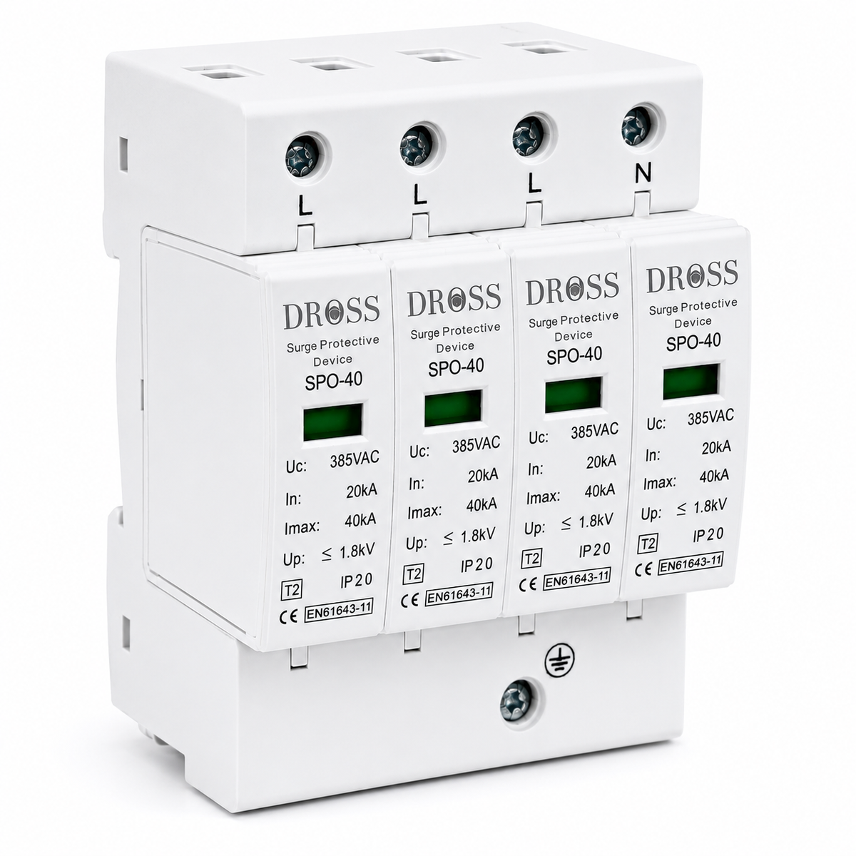 DROSS AC SPD 4 Pole Surge Protective Device