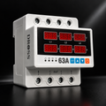 DROSS 63A Three Phase Digital Voltage Protector with Over & Under Voltage Protection