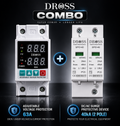 DROSS Home Protection Combo: 63A Voltage Protector + AC Surge Protector