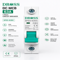 DROSS DC MCB 63A 1 Pole 600V solar circuit breaker