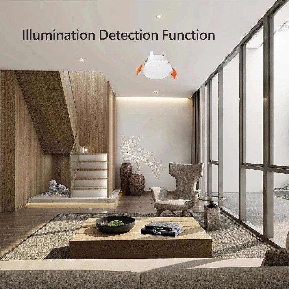 Tuya Smart Human Presence Sensor | WiFi Micro-Motion & Breathing Detector, Infrared Radar + Light Sensor
